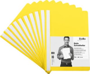 Biella Schnellhefter Everyday PP A4 à 10 Stück gelb
