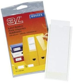3L Label Holders 25 x 102mm à 12