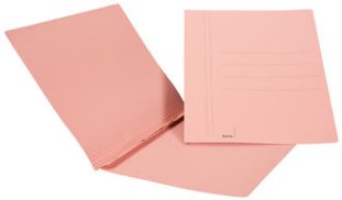 Biella Schnellhefter 3 Karton A4 mit Stahldeckleiste rot