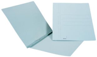 Biella Schnellhefter 3 Karton A4 mit Stahldeckleiste blau