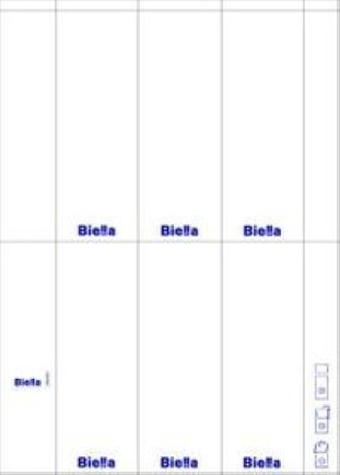 Biella Ordner Etikette für PC Drucker 51 x 145mm