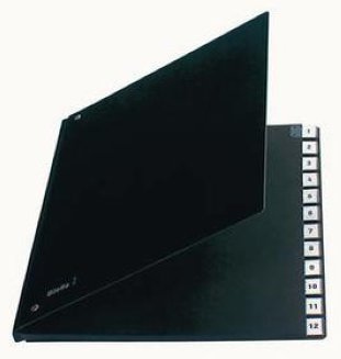 Biella Pultmappe 1-12 schwarz