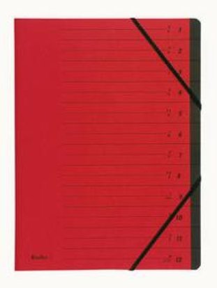 Biella Ordnungsmappe 12-teilig rot