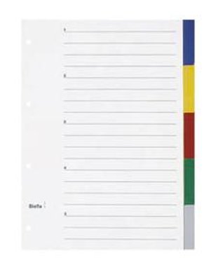 Biella Register PP A4 5-teilig