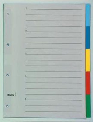 Biella Register PVC A4 5-teilig