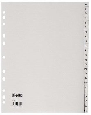 Biella Register PP A4 A-Z 24-teilig überbreit