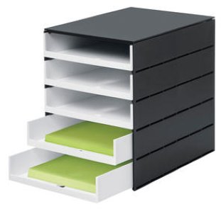 Styroval Pro Schubladenelement 5 Schubladen offen