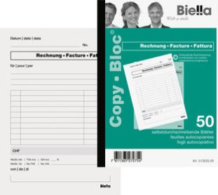 Biella Rechnungen A5 50x2 d/f