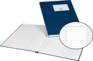 Biella Broschur A4 2 Kolonnen mit Kopf 120 Blatt