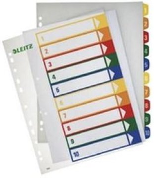 Leitz Register PP A4 1-10 bedruckbar