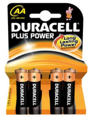 Duracell Batterien Plus Power LR06 Mignon 1,5V AA à 4