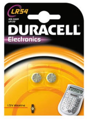 Duracell Knopfzellen LR54 à 2