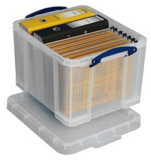 Really Useful Box Ordnungsbox 35l transparent