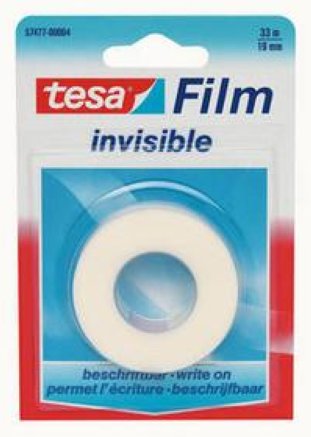 Tesa Ersatzrolle invisible PP Blister 19mmx33m