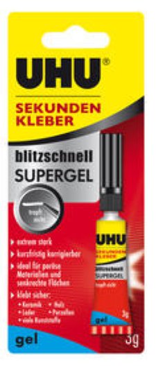 Uhu Sekundenkleber blitzschnell Supergel Tube 3g