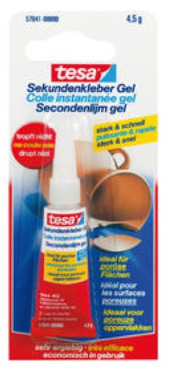 Tesa Sekundenkleber Gel tropffrei Tube 4.5g
