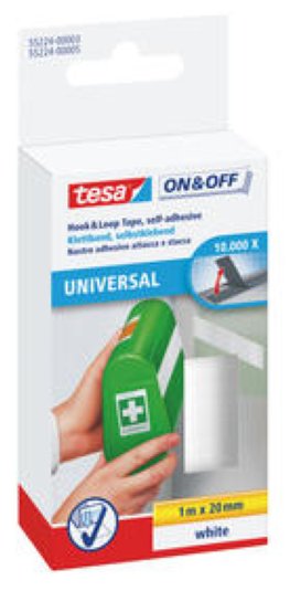 Tesa on&off Klettband Universal 20mmx1m
