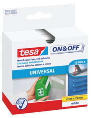 Tesa on&off Klettband Universal 20mmx2.5m