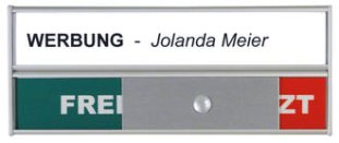 BoOffice Tüschild mit Namen frei/besetzt