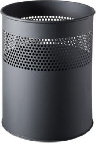 Helit Papierkorb mit Lochdekor Metall 15 Liter