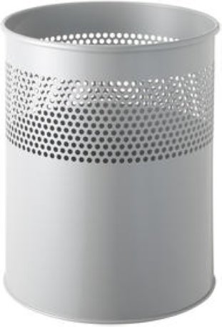 Helit Papierkorb mit Lochdekor Metall 15 Liter