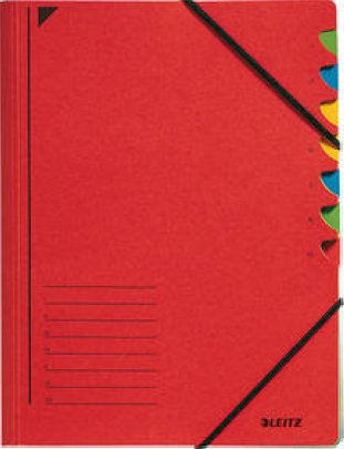 Leitz Ordnungsmappe 7-teilig rot