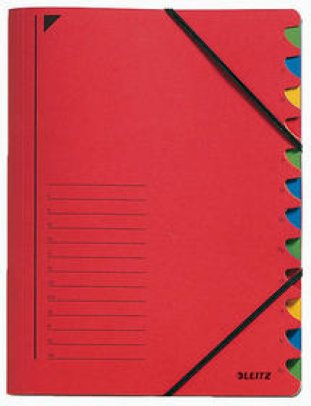 Leitz Ordnungsmappe 12-teilig rot
