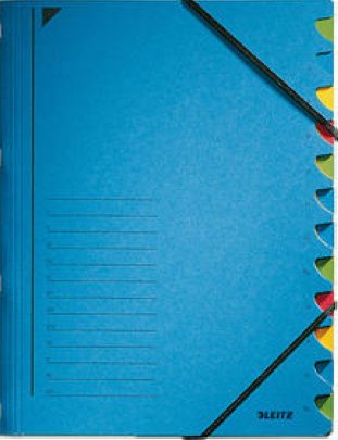 Leitz Ordnungsmappe 12-teilig blau