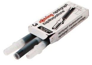 Rotring Kapillarpatronen rapidograph à 3 Patronen