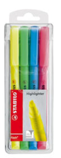 Stabilo Textmarker flash edition 4er Set