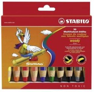 Stabilo Woody 3 in1 Farbstifte 10 Farben