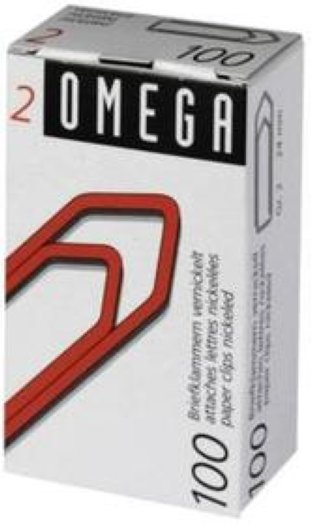 Omega Büroklammern Gr. 2 vernickelt à 100