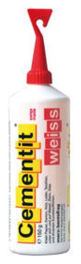 Cementit Kleber weiss Flasche mit Spachtel 150g