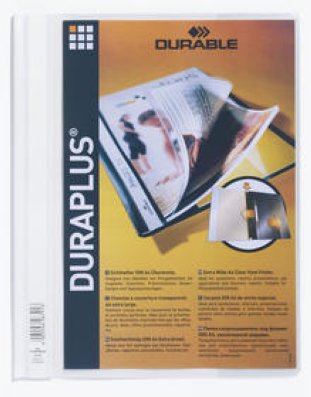 Durable Sichthefter Duraplus PP A4 überbreit weiss