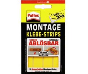 Pattex Montage Klebe-Strips doppelseitig à 10
