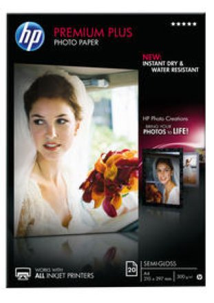 HP Premium Plus InkJet Fotopapier A4 300gr à 20