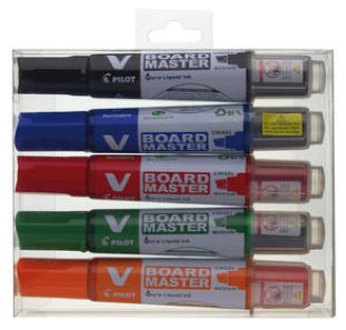 Pilot Begreen Whiteboard Marker V-Board Master 5er Etui