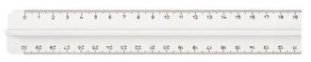 Sieco Massstab weiss mit Griffleiste 30cm