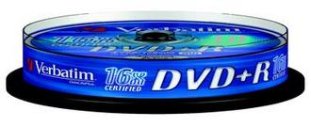 Verbatim DVD+R 4.7GB 16x10er Spindel
