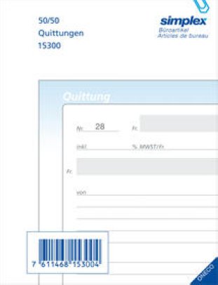 Simplex Oneco Quittungen A6 50x2 d