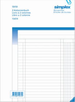 Simplex Oneco Rechnungsauszüge A4 2Kolonnen 50x2 d/f/i