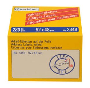 Avery Zweckform Etiketten 92x48mm à 280