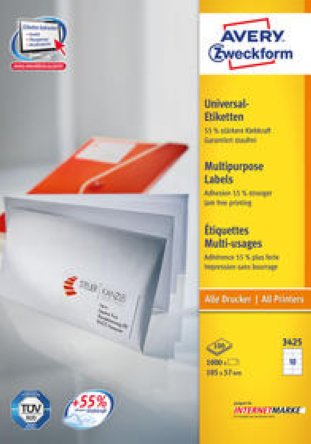 Avery Zweckform Etiketten 105x57mm à 100