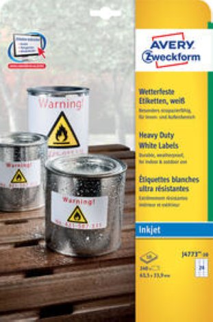 Avery Zweckform Etiketten wetterfest 63.5x33.9mm à 10