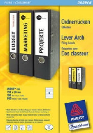 Avery Zweckform Etiketten 192x34mm à 100