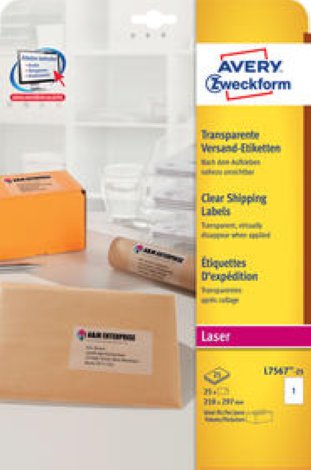 Avery Zweckform Etiketten 210x297mm à 25