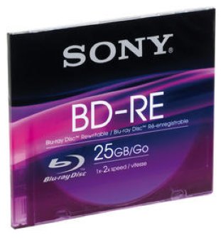 Sony BluRay BD-RE 1-2x 25GB 135 Min. Slim-Case à 1