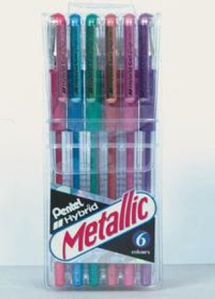 Pentel Gelroller Hybrid Grip 0.8mm 6er Set