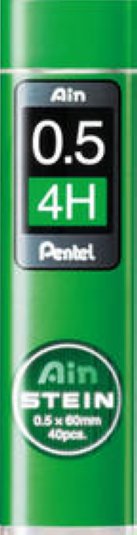 Pentel Bleistiftminen AinStein 0.5mm 4H à 40 Minen