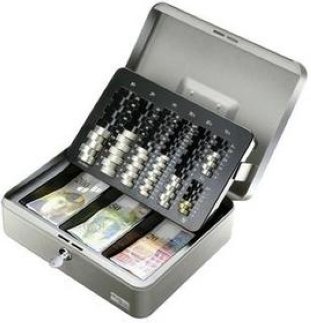 Rieffel Geldkassette Moneta-Basic CH mit Münzeinsatz